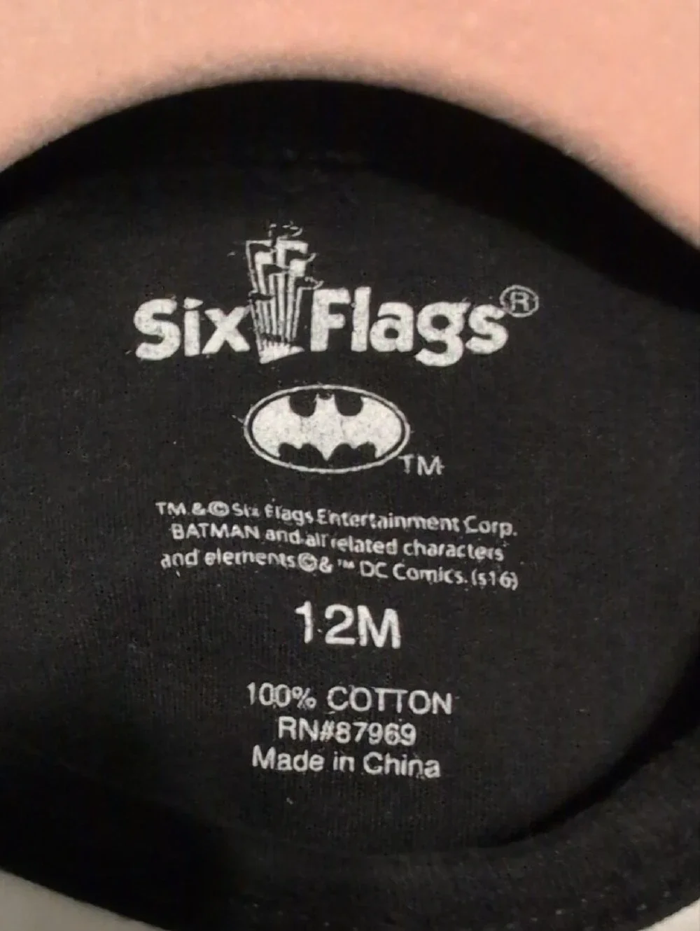 Six Flags Kids' Red & Black Harlequin Costume Dress